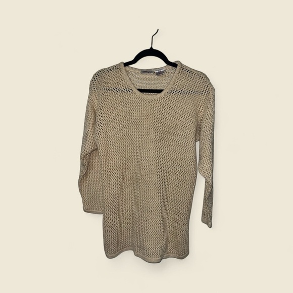 Worthington Beige Knit Crew Neck Sweater - Picture 4 of 5